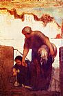 Honore Daumier The Laundress painting